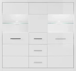 Home affaire Highboard »Bianco, moderner Schrank, Kommode, Stauraumschrank, Hochschrank« zeitlos, ausreichend Stauraum, vielseitig einsetzbar, 149 cm breit