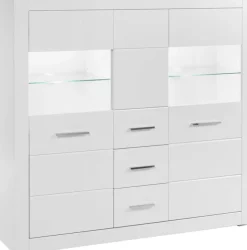 Home affaire Highboard »Bianco, moderner Schrank, Kommode, Stauraumschrank, Hochschrank« zeitlos, ausreichend Stauraum, vielseitig einsetzbar, 149 cm breit