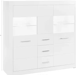 Home affaire Highboard »Bianco, moderner Schrank, Kommode, Stauraumschrank, Hochschrank« zeitlos, ausreichend Stauraum, vielseitig einsetzbar, 149 cm breit