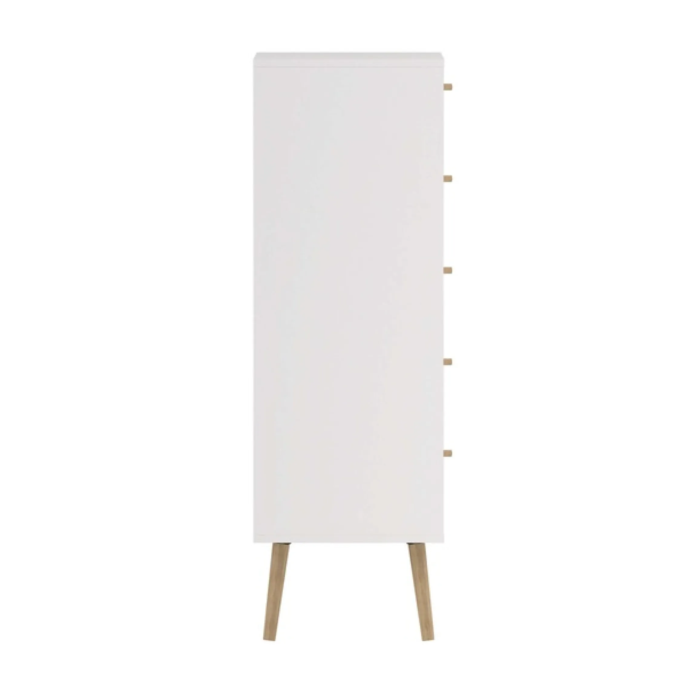 Home affaire Highboard »Bodo, Hochkommode, Aufbewahrung, , Stauraum« mit 5 Schubladen, Beine und Griffe aus Echtholz, Breite 50 cm