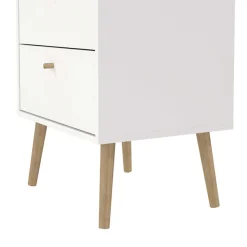 Home affaire Highboard »Bodo, Hochkommode, Aufbewahrung, , Stauraum« mit 5 Schubladen, Beine und Griffe aus Echtholz, Breite 50 cm