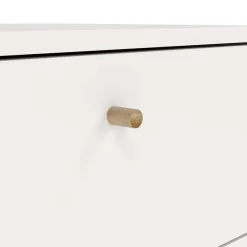 Home affaire Highboard »Bodo, Hochkommode, Aufbewahrung, , Stauraum« mit 5 Schubladen, Beine und Griffe aus Echtholz, Breite 50 cm