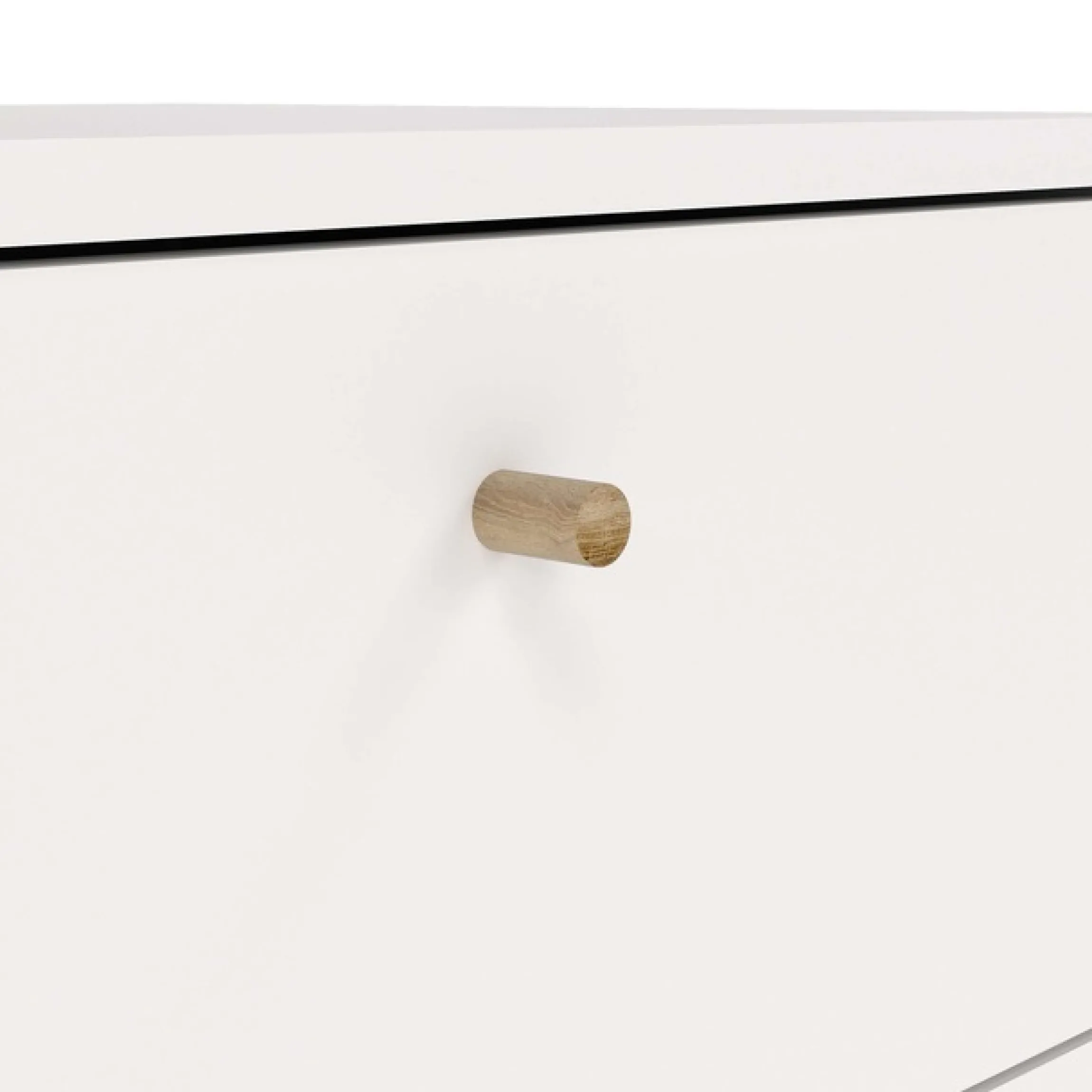 Home affaire Highboard »Bodo, Hochkommode, Aufbewahrung, , Stauraum« mit 5 Schubladen, Beine und Griffe aus Echtholz, Breite 50 cm