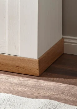 Home affaire Highboard »Cremona, moderner Schrank, Hochkommode Stauraumelement im Landhausstil« Metallgriffe, ausreichend Stauraum, vielseitig einsetzbar 148 cm breit