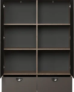 Home affaire Highboard »Fusion« 1 Stk. tlg. Stauraumschrank mit besonderem Kreismuster - (B/T/H) 120/42/163 cm