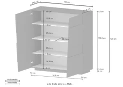 Home affaire Highboard »Pongo« 1 Stk. tlg.