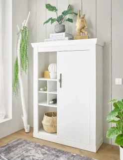 Home affaire Highboard »RAVENNA« im romantischen Landhausstil, Griffe aus Metall, Höhe 146 cm