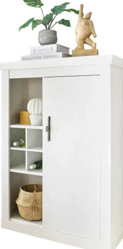 Home affaire Highboard »RAVENNA« im romantischen Landhausstil, Griffe aus Metall, Höhe 146 cm