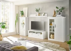 Home affaire Highboard »RAVENNA« im romantischen Landhausstil, Griffe aus Metall, Höhe 146 cm