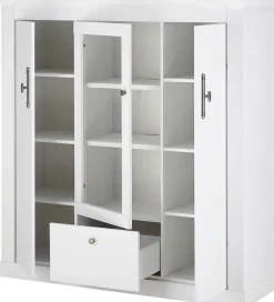 Home affaire Highboard »RAVENNA« im romantischen Landhausstil, Griffe aus Metall, Höhe 146 cm