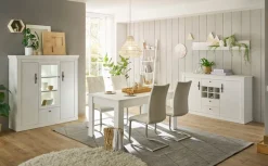 Home affaire Highboard »RAVENNA« im romantischen Landhausstil, Griffe aus Metall, Höhe 146 cm