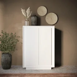 Home affaire Highboard »Sky, B/H 106/171 cm, Stauraumschrank/Hochkommode, 2 Türen« Softclosing, Korpus & Front 22 mm stark, Rahmen-Optik
