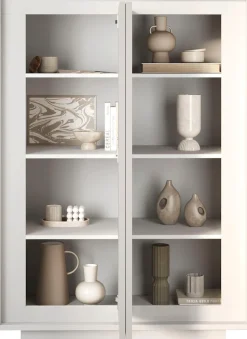 Home affaire Highboard »Sky, B/H 106/171 cm, Stauraumschrank/Hochkommode, 2 Türen« Softclosing, Korpus & Front 22 mm stark, Rahmen-Optik