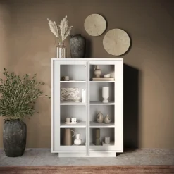 Home affaire Highboard »Sky, B/H 106/171 cm, Stauraumschrank/Hochkommode, 2 Türen« Softclosing, Korpus & Front 22 mm stark, Rahmen-Optik