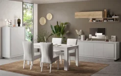 Home affaire Highboard »Sky, B/H 106/171 cm, Stauraumschrank/Hochkommode, 2 Türen« Softclosing, Korpus & Front 22 mm stark, Rahmen-Optik