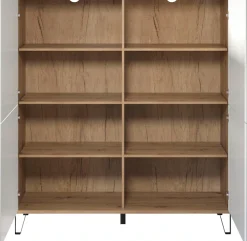 Home affaire Highboard »Tarragona« Highboard mit 4 Türen & Soft-Close - (B/T/H) 123/40/136 cm