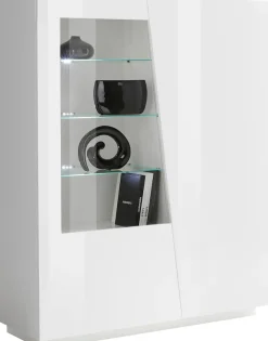 Home affaire Highboard »Vega, Hochschrank, Hochkommode, Schrank« mit 2 Türen mit Glaseinsatz, Höhe 146 cm