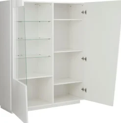 Home affaire Highboard »Vega, Hochschrank, Hochkommode, Schrank« mit 2 Türen mit Glaseinsatz, Höhe 146 cm