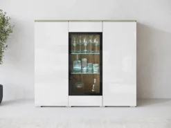 Home affaire Highboard »Vera« Highboardmit 4 Türen, 9 Fächern, verglasten Türen