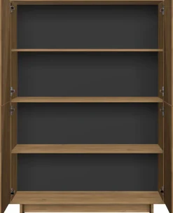 Home affaire Highboard »Zen, B/H 105/147 cm, 4 Türen, Hochkommode, Stauraumschrank« Push-to-open, 3D-Fronten, Mercure-Holzstruktur, viel Stauraum