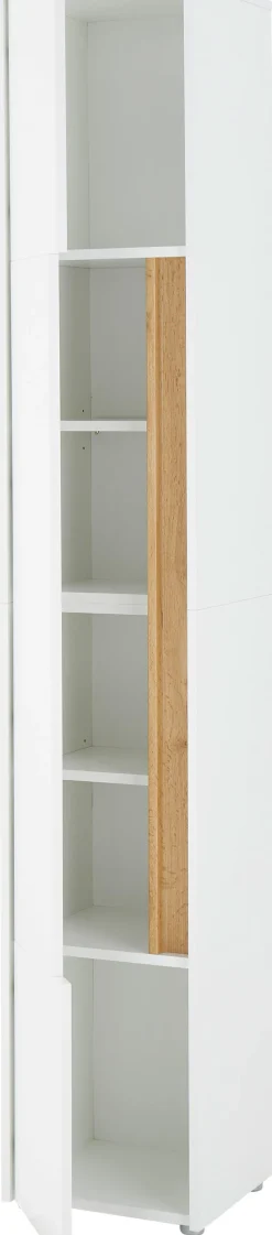Home affaire Hochschrank »CITY/GIRON, Badschrank mit Griffmulde, Schrank in zeitlosem Design« in den Farben Weiß und Anthrazit verfügbar, viel Stauraum