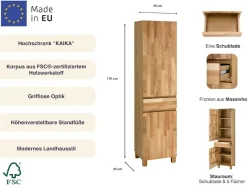Home affaire Hochschrank »Kaika« Breite 40 cm