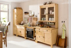Home affaire Hochschrank »Oslo« 50 cm breit, in 2 Tiefen, 2 Türen, 1 Schublade, aus massiver Kiefer