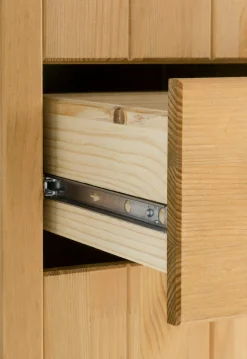 Home affaire Hochschrank »Tina« Badmöbel,Schrank, Breite 57 cm, Massivholz, FSC®