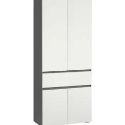 Home affaire Hochschrank »Wisla« mit 4 Türen & 1 Schublade, Breite 76 cm, Höhe 180 cm