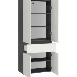 Home affaire Hochschrank »Wisla« mit 4 Türen & 1 Schublade, Breite 76 cm, Höhe 180 cm