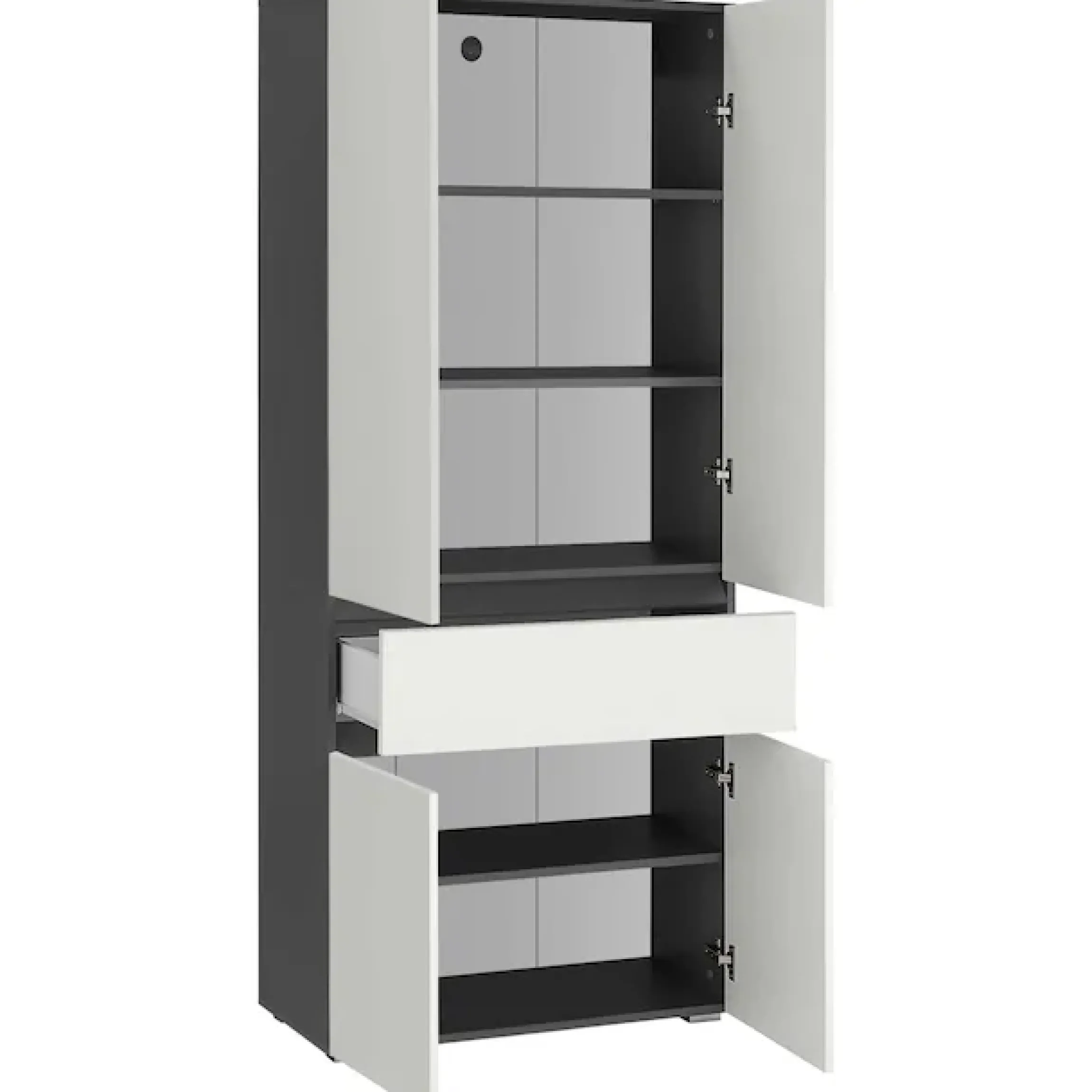 Home affaire Hochschrank »Wisla« mit 4 Türen & 1 Schublade, Breite 76 cm, Höhe 180 cm