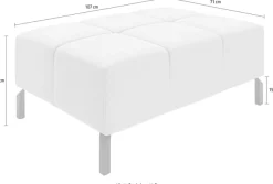Home affaire Hockerbank »Ancona New« passend zum Ecksofa , auch in Easy care-Bezug + Cord