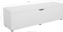 Home affaire Hockerbank »Checked« mit Stauraum, Breite 120 cm und 160 cm, als Bettbank geeignet