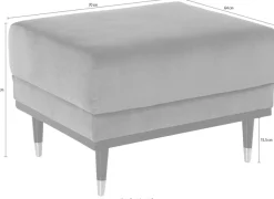 Home affaire Hocker »Chamby« mit Holzrahmen unten