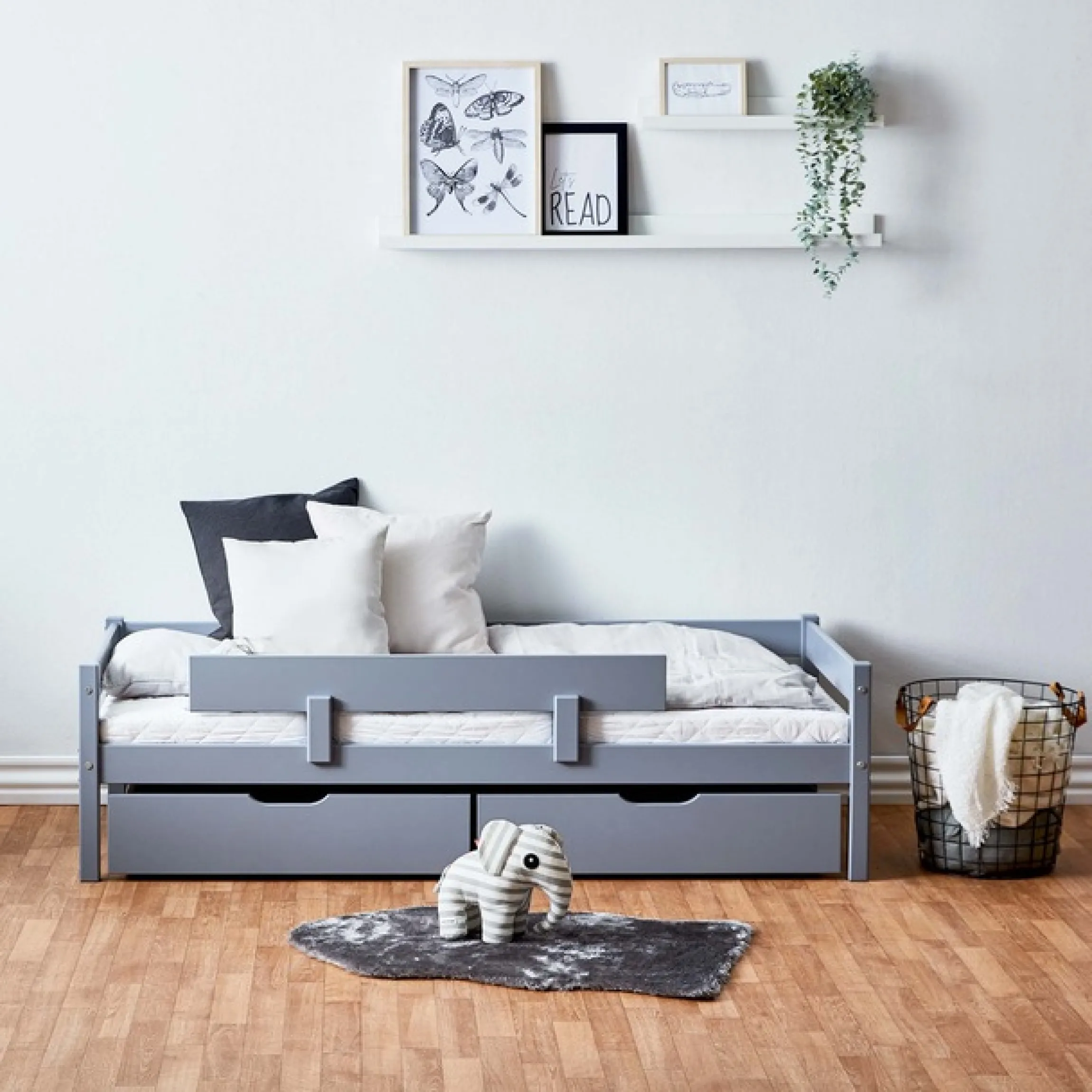 Home affaire Jugendbett »ECO One« Kinderbett mit Rausfallschutz, mit 2 Schubkästen