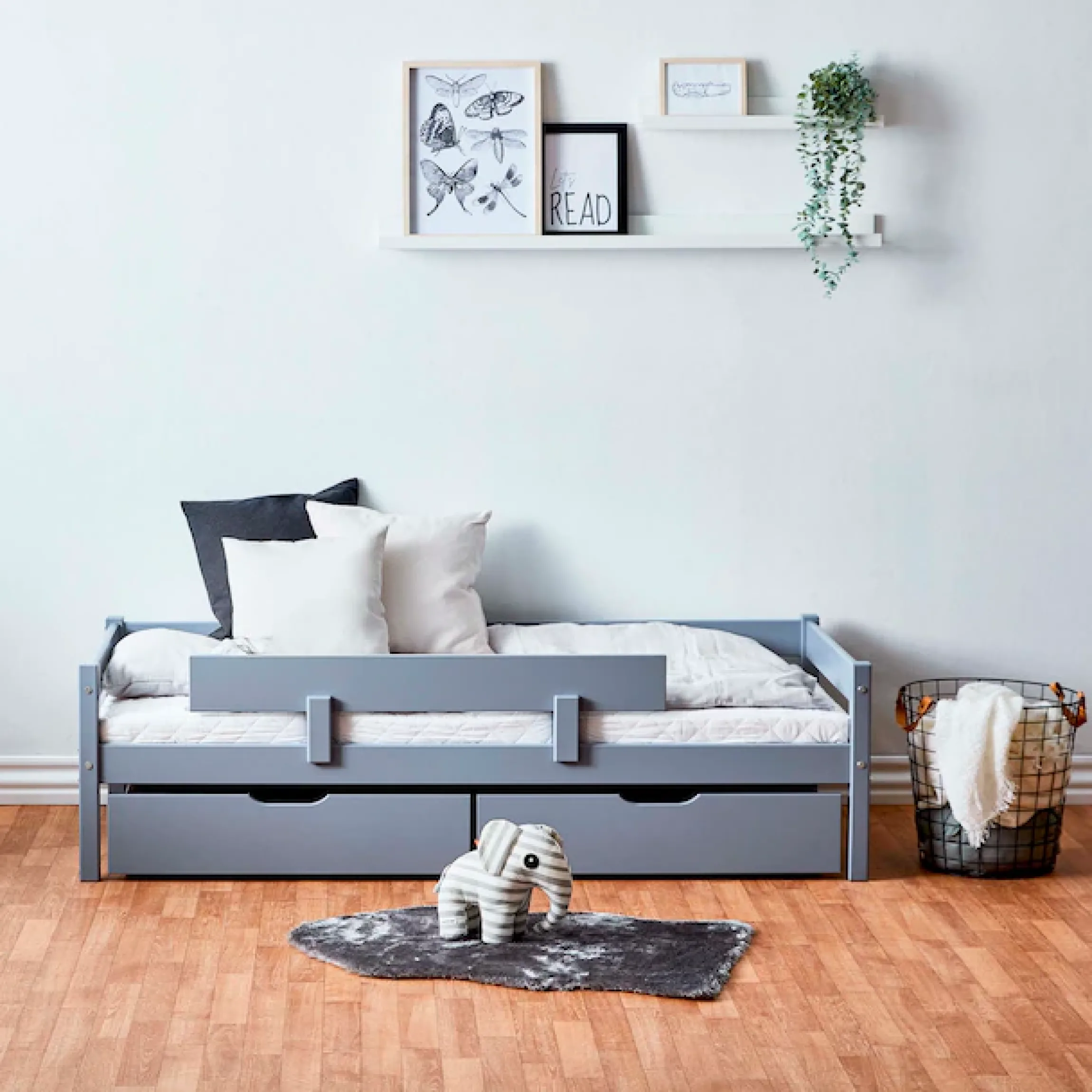 Home affaire Jugendbett »ECO One« Kinderbett mit Rausfallschutz, mit 2 Schubkästen