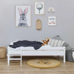 Home affaire Jugendbett »ECO One« Kinderbett mit Rausfallschutz und Leiter, 3 Farben/Matratze wählbar