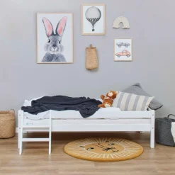 Home affaire Jugendbett »ECO One« Kinderbett mit Rausfallschutz und Leiter, 3 Farben/Matratze wählbar