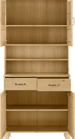 Home affaire Küchenbuffet »Alby« Breite 85 cm, 2 Glastüren