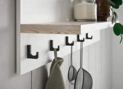 Home affaire Küchenregal »Florenz, Wandboard in Pinie Weiß, Hängeregal, Wandregal« im Landhausstil, Breite 130 cm, 28 mm starker Ablageboden