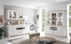 Home affaire Küchenregal »Florenz, Wandboard in Pinie Weiß, Hängeregal, Wandregal« im Landhausstil, Breite 130 cm, 28 mm starker Ablageboden