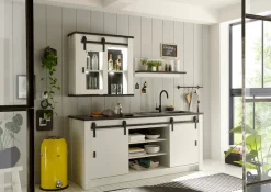 Home affaire Küche »Sherwood« Breite 201 cm, ohne E-Geräte