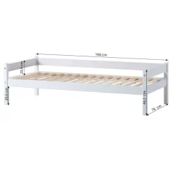 Home affaire Kinderbett »ECO One, Einzelbett, skandinavisches Design« wahlweise mit Matratze, Liegefläche 70x160 cm