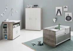 Home affaire Kinderbett »Henning« Set, Inklusive Satz Umbauseiten,70 x 140 cm inkl. Umbauseiten