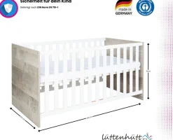Home affaire Kinderbett »Henning« Set, Inklusive Satz Umbauseiten,70 x 140 cm inkl. Umbauseiten