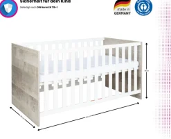 Home affaire Kinderbett »Henning« Set, Inklusive Satz Umbauseiten,70 x 140 cm inkl. Umbauseiten