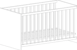 Home affaire Kinderbett »Henning« Set, Inklusive Satz Umbauseiten,70 x 140 cm inkl. Umbauseiten