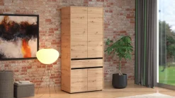 Home affaire Kleiderschrank »Corbet Schlafzimmerschrank, Drehtürenschrank,Wäscheschrank« 93 cm breit, Schublade, Kleiderstange, ABS schutzkanten