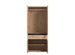 Home affaire Kleiderschrank »Corbet Schlafzimmerschrank, Drehtürenschrank,Wäscheschrank« 93 cm breit, Schublade, Kleiderstange, ABS schutzkanten