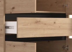 Home affaire Kleiderschrank »Corbet Schlafzimmerschrank, Drehtürenschrank,Wäscheschrank« 93 cm breit, Schublade, Kleiderstange, ABS schutzkanten